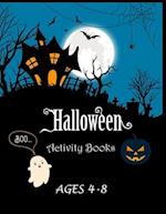 Halloween Activity Books Ages 4-8: Coloring, Sudoku, Mazes, Puzzles and More, Halloween Activity Books for Kids 