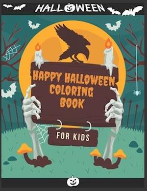 Happy Halloween Coloring Book For kids