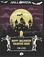 Happy Halloween Coloring Book For kids