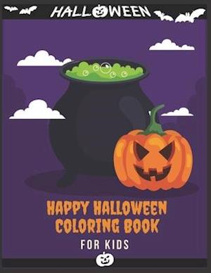 Happy Halloween Coloring Book For kids