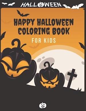 Happy Halloween Coloring Book For kids