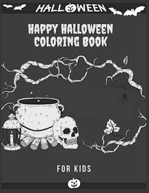 Happy Halloween Coloring Book For kids