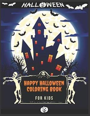 Happy Halloween Coloring Book For kids