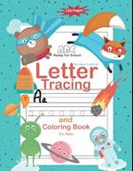 Letter Tracing and Coloring Book For Kids Ages 3 and up