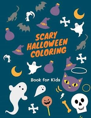 Scary Halloween Coloring Book for Kids