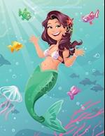 Mermaid Coloring Book for Kids