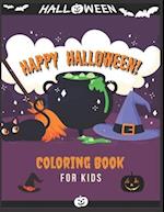 Happy Halloween Coloring Book For kids