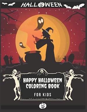 Happy Halloween Coloring Book For kids