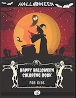 Happy Halloween Coloring Book For kids