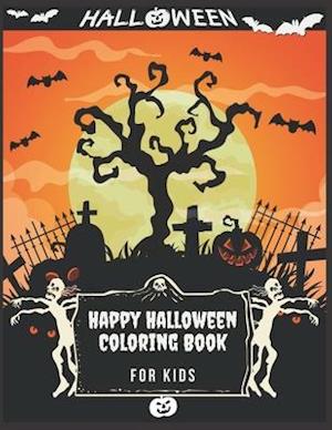 Happy Halloween Coloring Book For kids