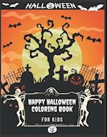 Happy Halloween Coloring Book For kids