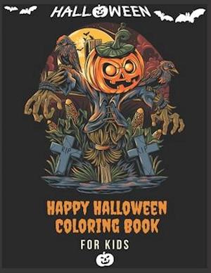 Happy Halloween Coloring Book For kids