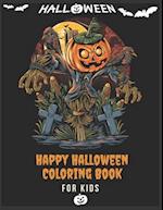 Happy Halloween Coloring Book For kids