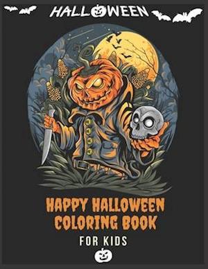 Happy Halloween Coloring Book For kids