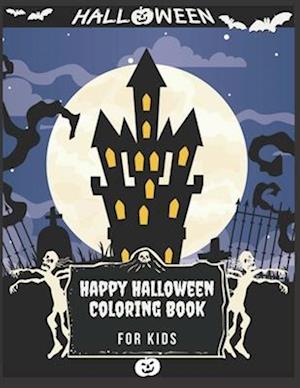 Happy Halloween Coloring Book For kids