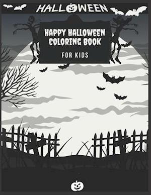 Happy Halloween Coloring Book For kids