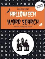 Halloween Word Search for Kids, Teens and Adults