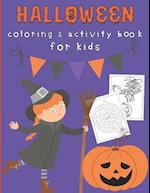 Halloween Coloring and Activity Book for Kids