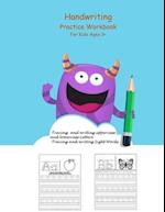 Handwriting Practice Workbook For Kids Ages 3+
