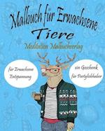 Malbuch für Erwachsene Tiere