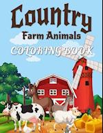 Country Farm Animals Coloring