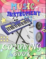 Music Instrument Coloring Book