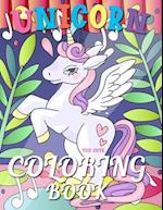 The Cute Unicorn Coloring Book