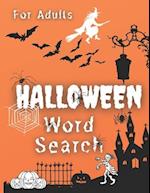 Halloween Word Search for Adults