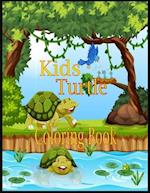 Kids Turtle Coloring Book: Kids Coloring book for Toddlers, Kids Relaxation | Cute Easy and Relaxing Realistic Large Print Birthday Gifts for age 4-8