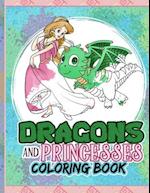 Dragons And Princesses Coloring Book