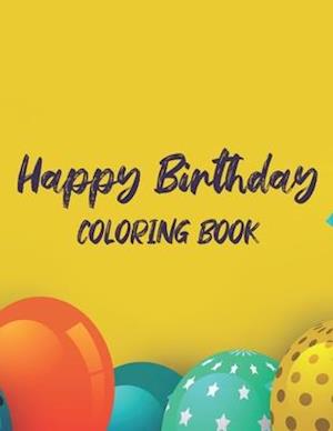 Happy Birthday Coloring Book