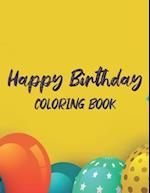 Happy Birthday Coloring Book