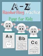 A-Z Handwriting Practice Page for Kids