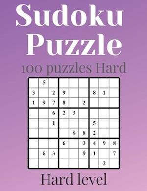 SUDOKU PUZZLE - Hard level: 100 Hard sudoku levels with answers - sudoku puzzle hard - sudoku puzzle books for adults - sudoku puzzle books hard - Su