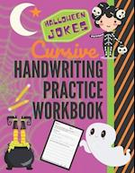 Halloween Jokes Cursive Handwriting Practice Workbook