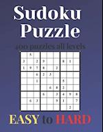 SUDOKU PUZZLES - 400 puzzles all levels ( 100 esay - 100 medium - 100 hard - 100 very hard - With answers) : sudoku puzzle esay to hard - sudoku puzzl