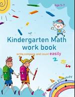 kindergarten math work book write, compare and count easily