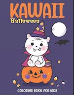 Kawaii Halloween Coloring Book For Kids