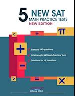 5 New SAT Math Practice Tests Book