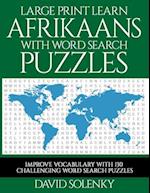 Large Print Learn Afrikaans with Word Search Puzzles