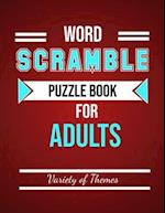 Word Scramble Puzzle Book for Adults
