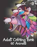Adult Coloring Book 60 Animals