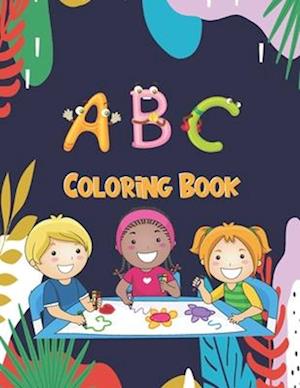 ABC Coloring Book: With Alphabets and Animals For Kids (8.5x11) 81 Pages