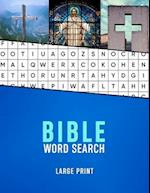 Bible Word Search Large Print: A Christian wordsearch for seniors with Dementia and Alzhiemers | Christianity word finder puzzle book for the elderly 