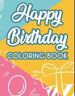 Happy Birthday Coloring Book