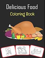 Delicious Food Coloring Book