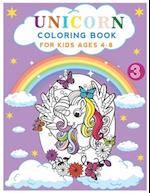 unicorn coloring book for kids ages 4-8