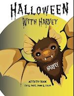 Halloween with Harvey Activity Book, Cut and Paste, Draw and Color