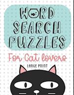 Word Search Puzzles For Cat Lovers Large Print