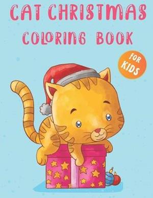 Cat Christmas Coloring Book for Kids